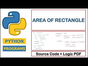 Python Program to find Area of Rectangle