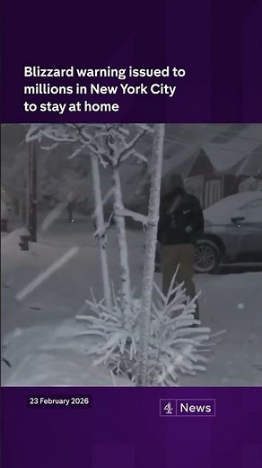 Blizzard warning to millions in New York City