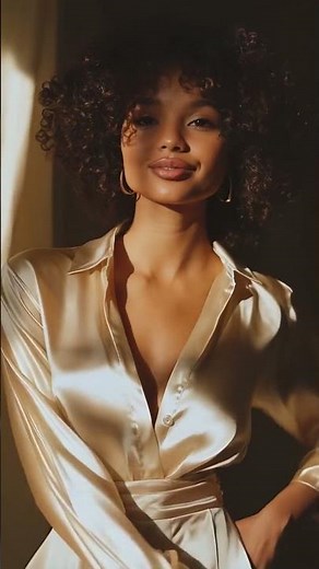 Luxurious Satin Blouse Showcase #fashion #satin #elegance