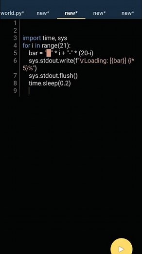 Python Loading Bar Animation in 10 Seconds 🔥