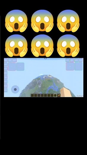 Full render distance😱 in Minecraft pocket edition VS Java edition #minecraftjava #mcpe