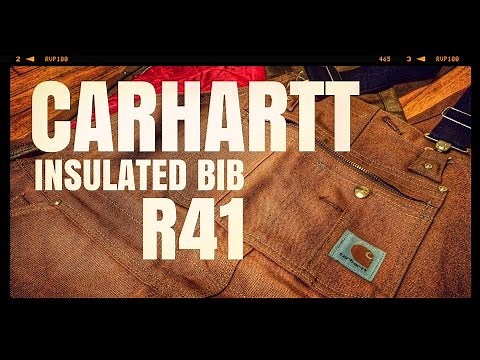 CARHARTT BIB OVERALL QUILT LINED STYLE #R41 [ The Boot Guy Review ]