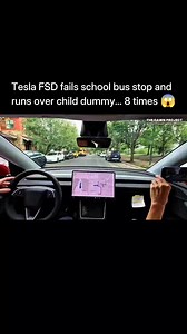longliveai A new safety test from The Dawn Project is raising alarms about Tesla's Full Self-Driving (FSD) technology. In a controlled demonstration at a simulated school bus stop, the FSD-equipped vehicle was repeatedly unable to recognize a stopped school bus with its stop sign extended and red lights flashing. Shockingly, in every one of the eight test attempts, the vehicle proceeded to hit a child-sized dummy placed in its path. This demonstration highlights a serious potential flaw in curre