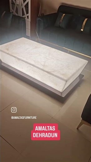 Amaltas Onyx Center Table with Lights