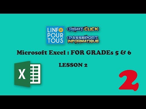 Microsoft Excel - Lesson 2 for Grades 5 & 6