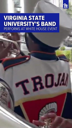 Virginia State University’s Trojan Explosion marching band performed at the White House in celebration of Black History Month. This is the first time a university marching band was asked to perform at the annual event. It’s an honor usually reserved for the U.S. Marine Corps band. - - - #whitehouse #blackhistorymonth #dc #dmv #virginiastateuniversity #music #hbcubands | WUSA 9