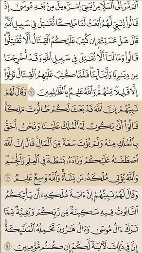 الصفحة ٤٠ من القرآن الكريم الآية ٢٤٧ من سورة البقرة بصوت الشيخ عبد الباسط عبد الصمد #سورة_البقرة
