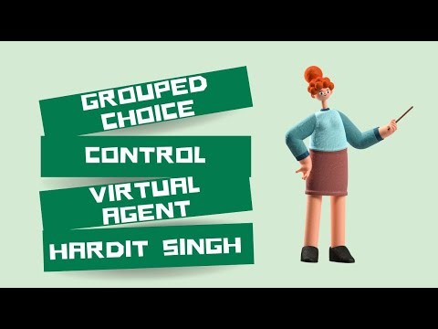 Grouped Choice Input Control in Virtual Agent in ServiceNow