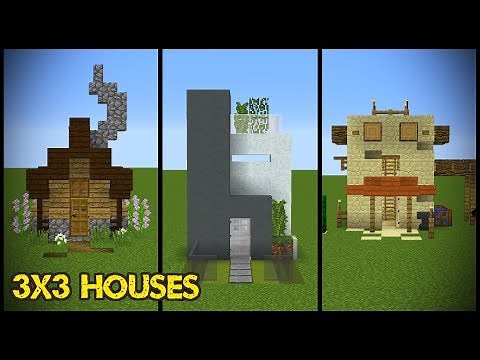 Minecraft Microhouses! (3x3 House Tutorial)