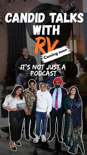 RV - Rajveer Singh - Meta Creator with Narratives on Instagram: "Heres the big reveal... Welcome to @candidtalkswithrv — where real stories, raw conversations, and unapologetic honesty take centre stage. Esteemed guest for this episode Ms Vibha Narshana - Entrepreneur @partyandtravels Mr Kashif Tanwar - Content Creator @foodiekashif Dr Alpana Pandey - Founder Body Profuse @body_profuse Mr Jaspal Singh Johar - Director at VRB Pvt. Ltd. (Veeba) @jaspalsinghjohar @veeba_in ✨ What you’ll experience 