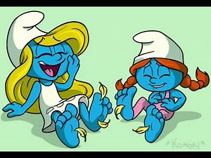 The Smurfs: Smurfette And Sassette’s Feet Tickled