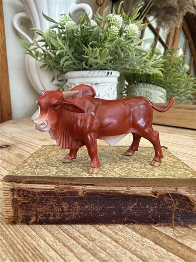 Vintage Ertl Farm Country Braham Bull Plastic Toy Figure Great Home Decor or Replacement Farm Part - Etsy