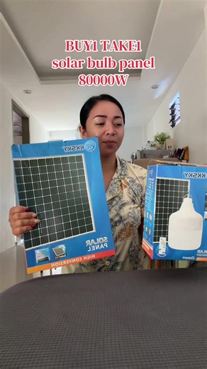 Buy 1 Take 1 Solar Bulb Panel | 80000W Solar Light