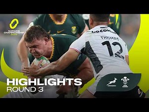 SOUTH AFRICA v WALES | Rd 3 Highlights | Nations Championship 2026