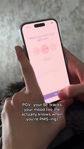 My Person app is his survival guide. 📉#mypersonapp #moodtracker #pms #bfgoals