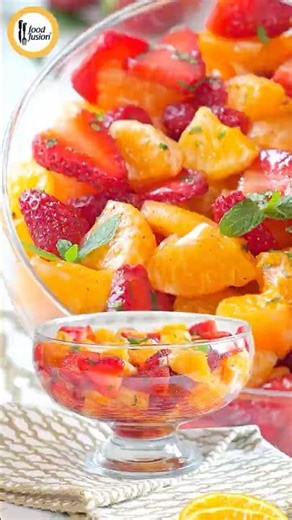 Orange & Strawberry Chaat Ramzan Special Recipe By Food Fusion