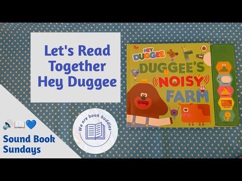 Let's read together a Hey Duggee Sound book. Duggee’s Noisy Farm. Jigsaw Puzzle and Stickers.