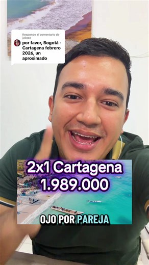Respuesta a @julioce 𝟐𝐱𝟏 𝐂𝐚𝐫𝐭𝐚𝐠𝐞𝐧𝐚 𝐓𝐨𝐝𝐨 𝐢𝐧𝐜𝐥𝐮𝐢𝐝𝐨 2026 ☀️🍹🏖️ 📍Desde Bogotá o Medellín 🔹Incluye 🔸TIQUETES AÉREOS DE IDA Y VUELTA EQUIPAJE PERSONAL 🔸ASISTENCIA MÉDICA 🔸ALOJAMIENTO HOTEL COSTA DEL SOL 🔸DESAYUNO- ALMUERZO, CENA TIPO BUFFET BASICO 🔸2 PISCINAS 🔶Tour Regalo 🔸TOUR BARÚ, INCLUYE TRANSPORTE DESDE EL HOTEL, GUÍA, ALMUERZO TÍPICO (SIN BEBIDA) 🔸CHIVA RUMBERA (2 HORAS HACIENDO 3 PARADAS, CASTILLO (NO INCLUYE INGRESO). ZAPATOS VIEJOS, LETRERO CARTAGENA 🔷Tari