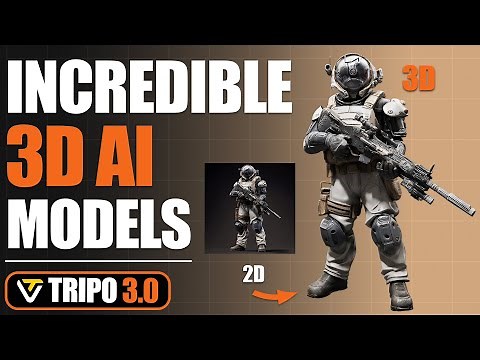 Generate Incredible 3D AI Models With Tripo 3.0 - Full Guide