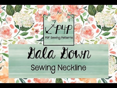 Gala Gown- PDF Sewing Pattern by Patterns for Pirates- How to Sew the V Neckline