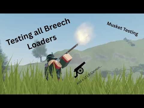 Musket Testing Breech Loaders and 12 LB Cannon