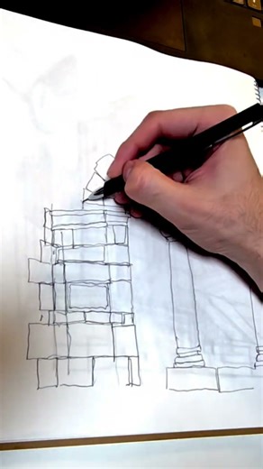 #sketch #architecturedrawing #pencildrawing #medieval #history #architecture #illustration #art