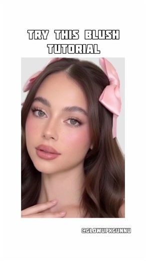 Cute Blush Tutorial 🎀 #foryou #korean #beauty #ytshorts #glowup #viral #youtubeshorts