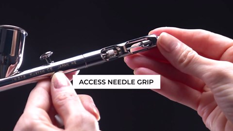 Iwata Vault Kustom CS Airbrush - Limited Release Eclipse Series Gravity Feed Dual Action Airbrush with 0.5 oz Cup, Rapid Access Handle, Pistol Grip Moisture Filter & Accessories