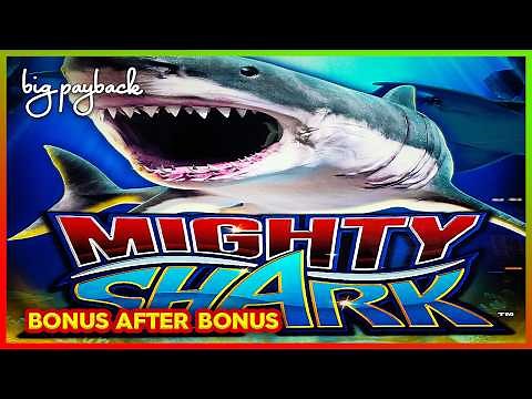 BONUS AFTER BONUS! Ocean Spin Mighty Shark Slots!