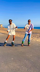 6.5K views · 361 reactions | Can't. Stop. Watching.  Do yourself a favor and follow @dylan__morton and @jasonacosta if you don't already.⁠ ⁠ ⁠ ⁠ #riedellskates #riedellroller #irollriedell #rollerskating #tutorial #skate #rollerskates #rollerskater #dancing #dancer #skater #skates #skating ⁠ ⁠ VD: @dylan__morton and @jasonacosta rollerskating in sync to some very fun choreo. They are on a beach pathway, with blue skies and the ocean behind them. | Riedell Roller | Facebook