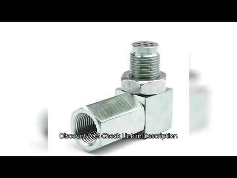 Mini Catalytic Converter 90 Degree CEL Check Engine Light O2 Oxygen Sensor Spacer Adapter Universal
