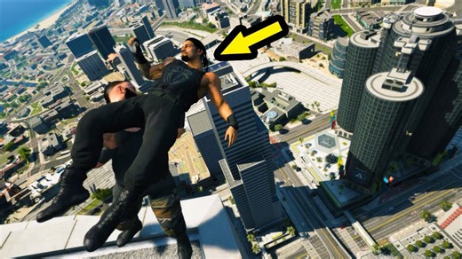 GTA 5 WWE Extreme Moments Compilation #16 (GTA V WWE Mods)