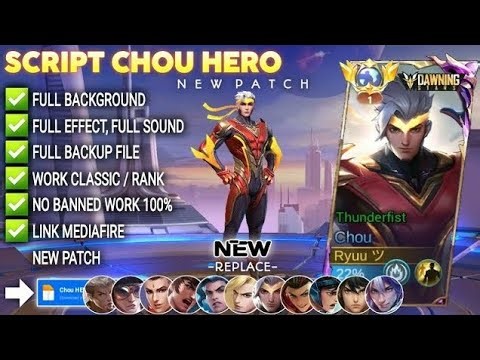 Script Skin Chou Hero - Dawning Star No Password | Full Effect & Voice | New Update