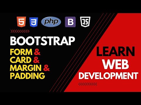 Bootstrap Form, Card, padding & Margin