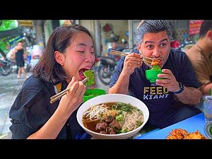 The ULTIMATE Vietnamese FOOD TOUR in Hanoi! With Vietnamese Local food expert