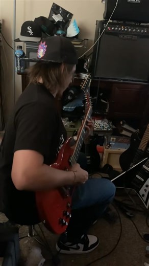 25 reactions | I dont normally post these videos on Facebook, but then I thought why not? So this is me testing out one of my buddies guitars he recently purchased at the time of this video. I was just playing around with some riffs and my buddy managed to record me. So here is just one video. Stay tuned, more to come.落 | Keegan Perry | Facebook