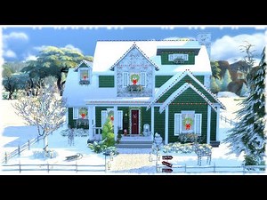 The Sims 4: Speed Build //CHRISTMAS HOUSE