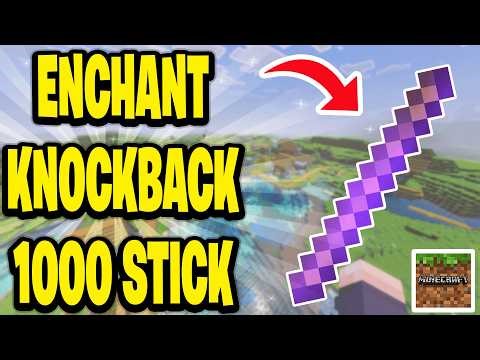 How To Enchant Knockback 1000 Stick