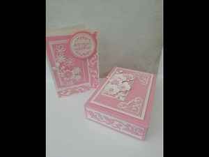 How I made this beautiful A6 box and card from Card Making Magic .