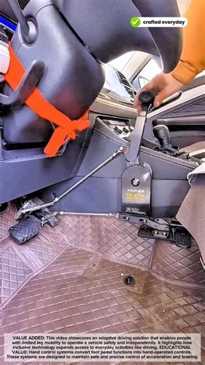 Hand Control Driving System: Drive Without Using Your Feet #craftedeveryday