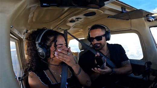 She gifted him his first flight lesson. Now Boca Raton pilot proposes to her at 7500ft