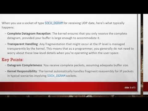 Understanding UDP Packet Reception: Does the Kernel Handle De-fragmentation?