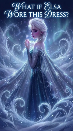 #shorts #animation Frozen Dress Remake | When Fantasy Meets Fashion”❄️☃️