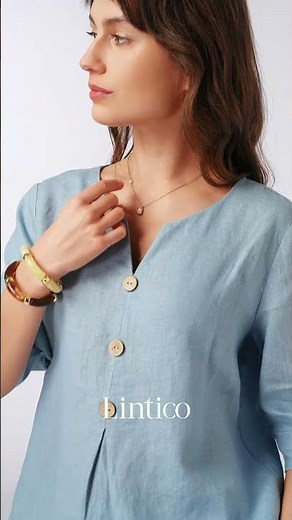 The Most Flattering 100% Linen Top Ever ✨ #linticoshop