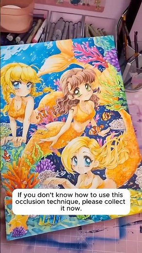 anime mermaids #drawsoeasyanime #drawing #animeeart #art