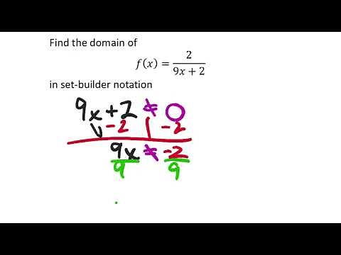 Domain: Set Builder Notation