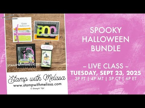 🔴 LIVE: Stampin' Up! Spooky Halloween Bundle