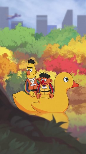 Don't worry Ernie, we saw it too! #Bert #Ernie #SesameStreet #rubberduckie