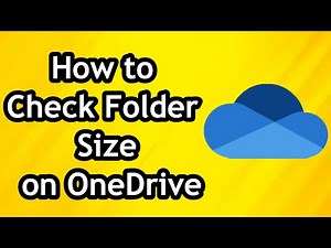How to Check Folder Size on OneDrive