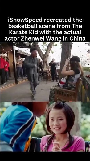 iShowSpeed Recreates Iconic Karate Kid Basketball Scene in China! 🇨🇳🏀